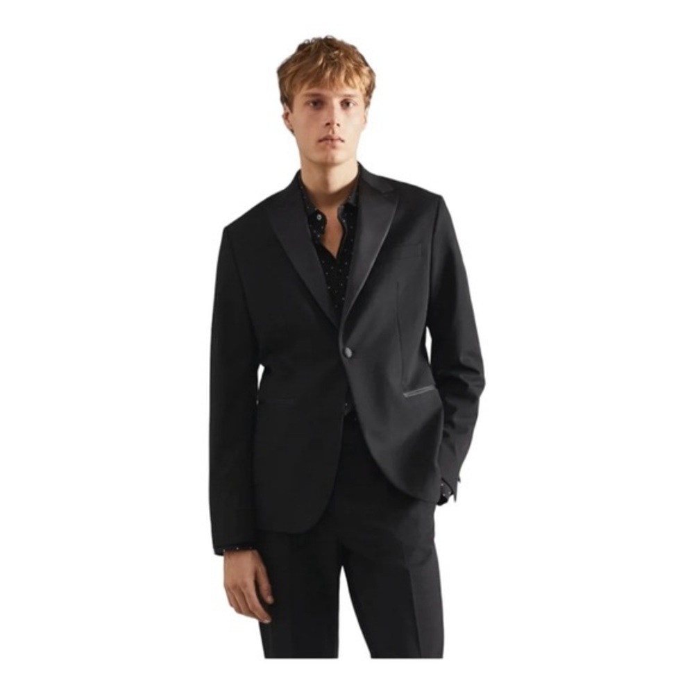 Mango Satin lapels suit blazer